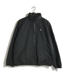 Calvin Klein Jeans（カルバンクラインジーンズ）の古着「A-packable hood windbreakerナイロンジャケット」｜ブラック