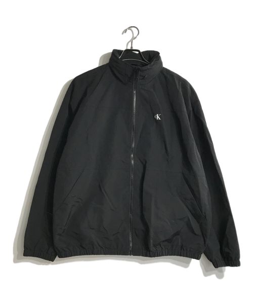 Calvin Klein Jeans（カルバンクラインジーンズ）Calvin Klein Jeans (カルバンクラインジーンズ) A-packable hood windbreakerナイロンジャケット ブラック サイズ:M 未使用品の古着・服飾アイテム