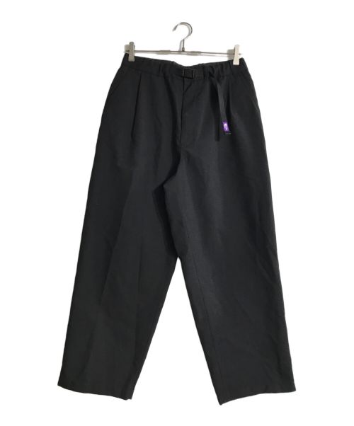 THE NORTHFACE PURPLELABEL（ザ・ノースフェイス パープルレーベル）THE NORTHFACE PURPLELABEL (ザ・ノースフェイス パープルレーベル) Polyester Wool Oxford Wide Tapered Field Pants ブラック サイズ:32の古着・服飾アイテム