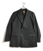 MAISON SPECIALメゾンスペシャル）の古着「Dress-Over Peaked Lapel Semi-Double Tailored Jacket」｜ブラック