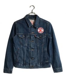 LEVI'S×MLB Denim Trucker Jacket（リーバイス）の古着「Boston Red Sox デニムジャケット」｜インディゴ