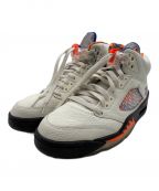 NIKEナイキ）の古着「AIR JORDAN5 RETRO」｜オレンジ×ホワイト