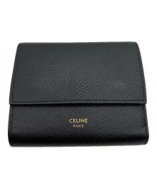 CELINE（セリーヌ）の古着「トリフォールドウォレット」｜ブラック