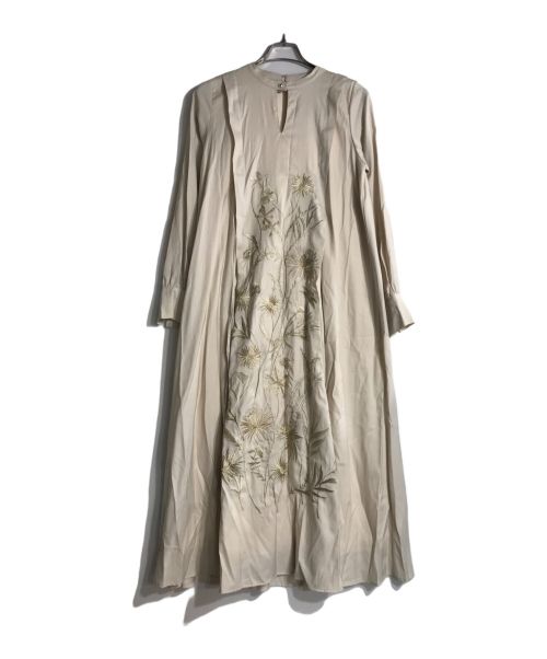 Ameri（アメリ）AMERI (アメリ) MADELYN EMBROIDERY DRESS ベージュ サイズ:Ｍ 未使用品の古着・服飾アイテム