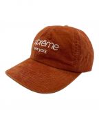 SUPREMEシュプリーム）の古着「GORE-TEX Corduroy Classic Logo 6-Panel/キャップ」｜オレンジ