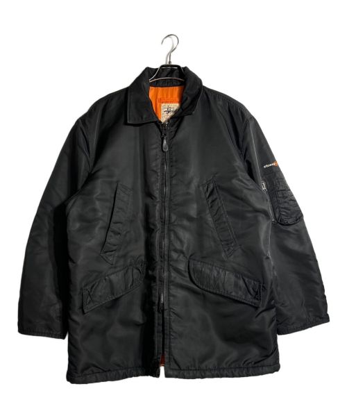 stussy（ステューシー）stussy (ステューシー) N3-B MA-1ロング/フライトジャケット ブラック サイズ:Lの古着・服飾アイテム