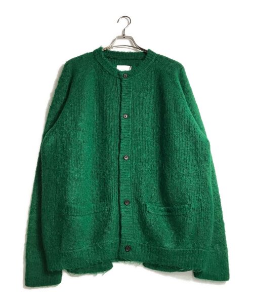 stein（シュタイン）stein (シュタイン) KID MOHAIR KNIT CARDIGAN グリーン サイズ:Ｌ 未使用品の古着・服飾アイテム