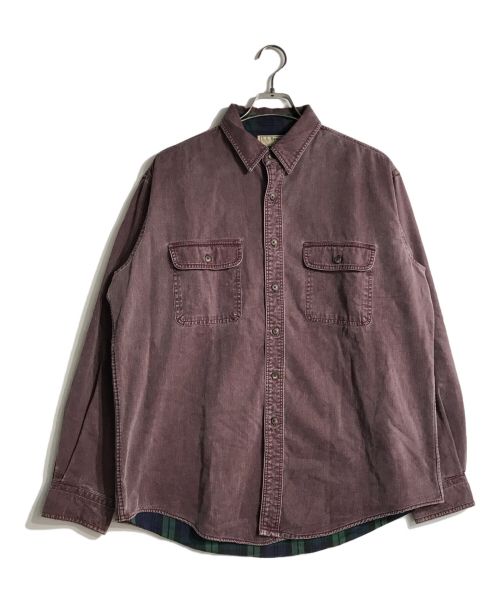 L.L.Bean（エルエルビーン）L.L.Bean (エルエルビーン) 裏地ネル長袖シャツ ブラウン サイズ:Lの古着・服飾アイテム