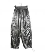 ledレッド）の古着「2WAY METALLIC CARGO PANTS」｜シルバー