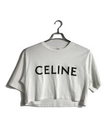 CELINE（セリーヌ）の古着「クロップドCELINE Tシャツ」｜ホワイト