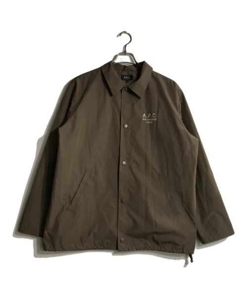 A.P.C.（アーペーセー）A.P.C. (アーペーセー) コーチジャケット カーキ サイズ:Mの古着・服飾アイテム