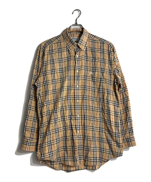 Burberry's（バーバリーズ）Burberry's (バーバリーズ) ノヴァチェックシャツ ベージュ サイズ:Ｌの古着・服飾アイテム