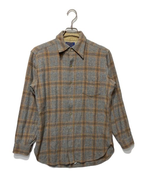 PENDLETON（ペンドルトン）PENDLETON (ペンドルトン) 70-80sＳネルシャツ ベージュ サイズ:Ｍの古着・服飾アイテム