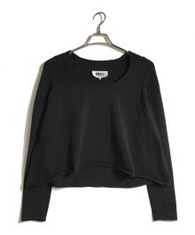 MM6 Maison Margiela（エムエムシックス メゾンマルジェラ）の古着「Uネックニット」｜ブラック