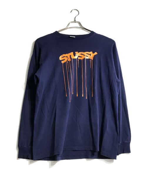 stussy（ステューシー）stussy (ステューシー) 00'sロゴカットソー パープル サイズ:XLの古着・服飾アイテム