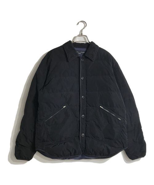 COMME des GARCONS HOMME（コムデギャルソン オム）COMME des GARCONS HOMME (コムデギャルソン オム) 後染めコーデュロイ襟ダウンジャケット ダークネイビー サイズ:Mの古着・服飾アイテム