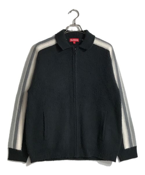 SUPREME（シュプリーム）Supreme (シュプリーム) 23SS Sleeve Stripe Zip Up Sweater ブラック サイズ:Lの古着・服飾アイテム