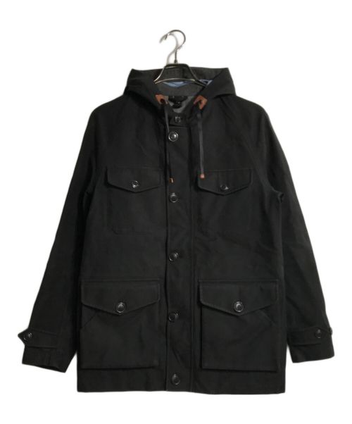 BARACUTA（バラクータ）BARACUTA (バラクータ) モールスキンフーデットコート ブラック サイズ:40の古着・服飾アイテム