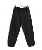 stussyステューシー）の古着「8 Ball Applique Sweat Pant」｜ブラック