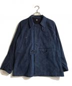 OUTILウティ）の古着「ヴェスト ゴールト VESTE GOULモールスキンコート」｜インディゴ