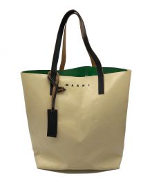 MARNI（マルニ）の古着「トートバッグ」｜アイボリー×グリーン