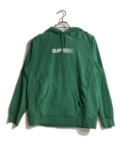 SUPREME（シュプリーム）Supreme (シュプリーム) Motion Logo Hooded グリーン サイズ:Mediumの古着・服飾アイテム