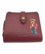 POLO RALPH LAURENポロ・ラルフローレン）の古着「POLO BEAR COMPACT WALLET」｜ボルドー