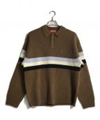 SUPREMEシュプリーム）の古着「23AW Small Box Polo Sweater」｜ブラウン