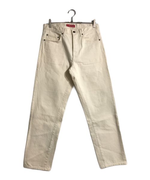 SUPREME（シュプリーム）SUPREME (シュプリーム) Washed Regular Star Jeans/デニムパンツ アイボリー サイズ:30の古着・服飾アイテム