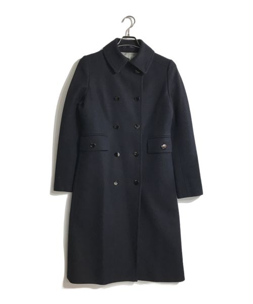 Aquascutum（アクアスキュータム）Aquascutum (アクアスキュータム) ダブルブレストコート ネイビー サイズ:8の古着・服飾アイテム