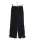 ne quittez pas（ヌキテパ）の古着「Velvet Glitter Print Frill Pants」｜ブラック