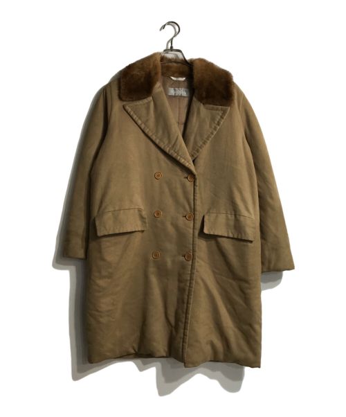 MaxMara（マックスマーラ）MaxMara (マックスマーラ) 中綿ダブルコート ベージュ サイズ:38の古着・服飾アイテム