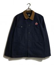 stussy (ステューシー) ダックカバーオール ネイビー×ブラウン サイズ:L