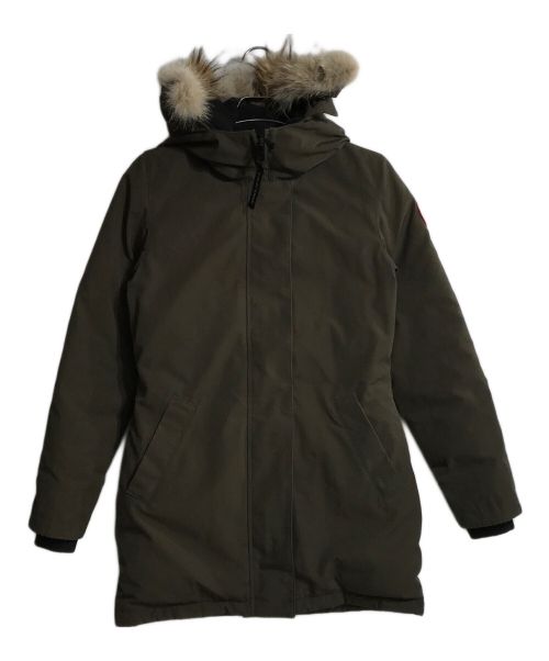 CANADA GOOSE（カナダグース）CANADA GOOSE (カナダグース) VICTORIA PARKA/ダウンジャケット オリーブ サイズ:Sの古着・服飾アイテム