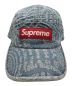 中古・古着 Supreme (シュプリーム) Circles Jacquard Denim Camp Cap/キャップ ブルー：9000円