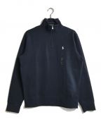 POLO RALPH LAURENポロ・ラルフローレン）の古着「ポニー刺繍ハーフジップスウェット/lshzm21 long sleeve sweatshirt」｜ネイビー