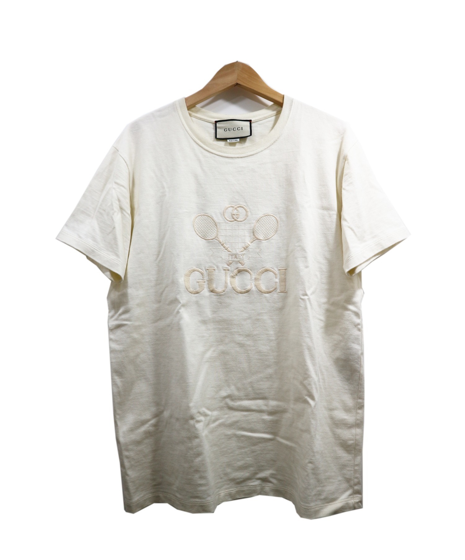 中古 古着通販 Gucci グッチ テニスオーバーサイズtシャツ アイボリー サイズ Size S ブランド 古着通販 トレファク公式 Trefac Fashion