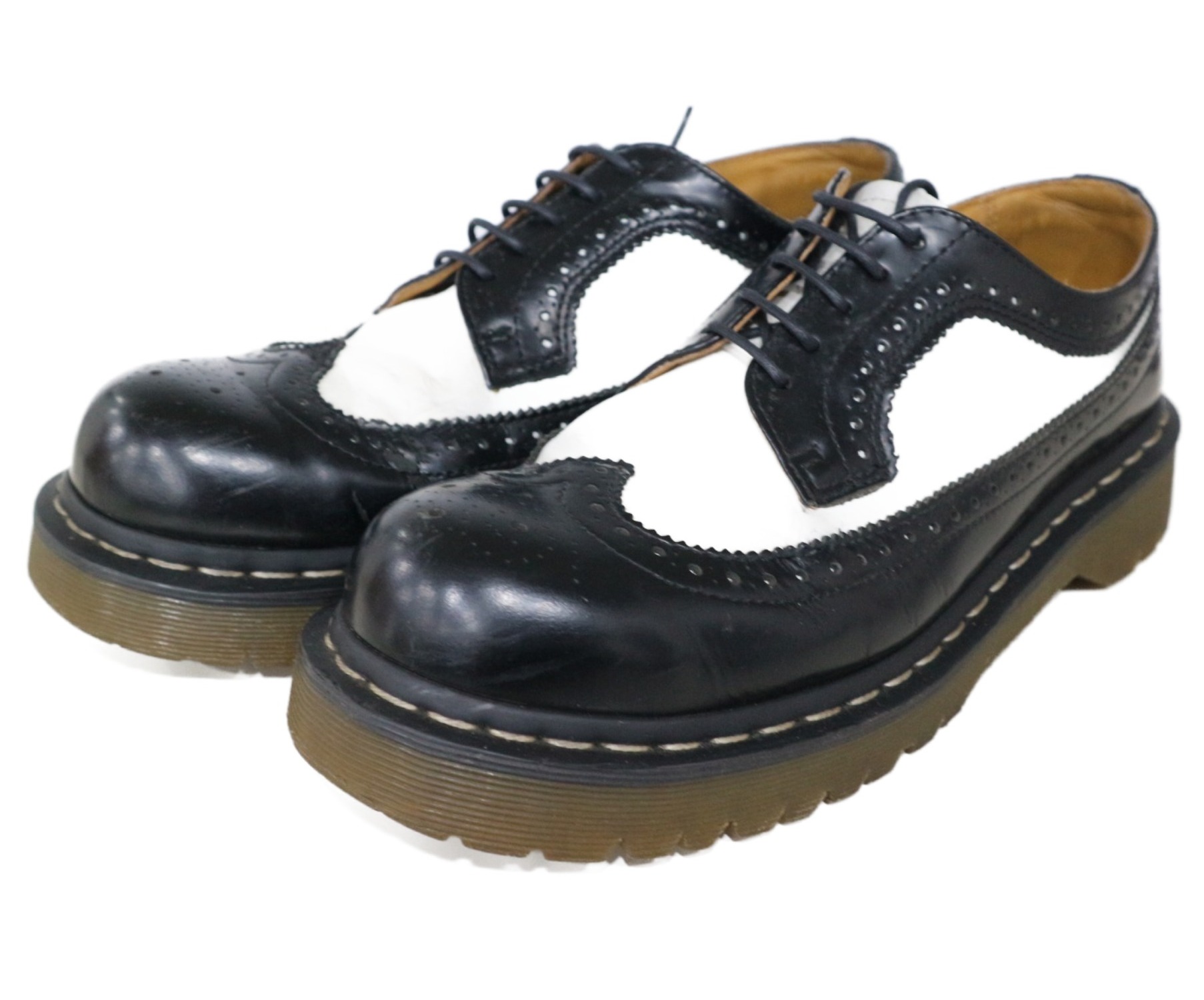 Dr.Martens 10458 ウィングチップ 5ホール UK6 2トーン+bonfanti.com.br