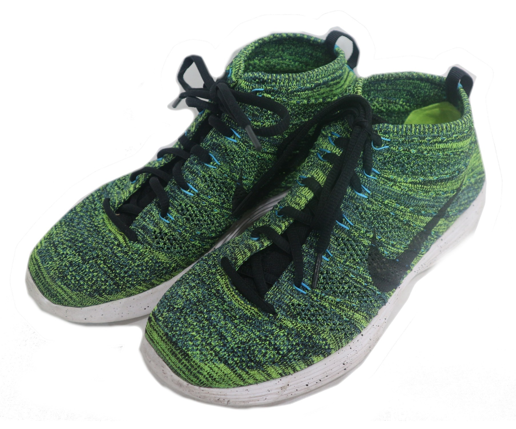 中古 古着通販 Nike ナイキ ハイカットスニーカー グリーン サイズ 26 5 Lunar Flyknit Chukka Ex 300 ブランド 古着通販 トレファク公式 Trefac Fashion