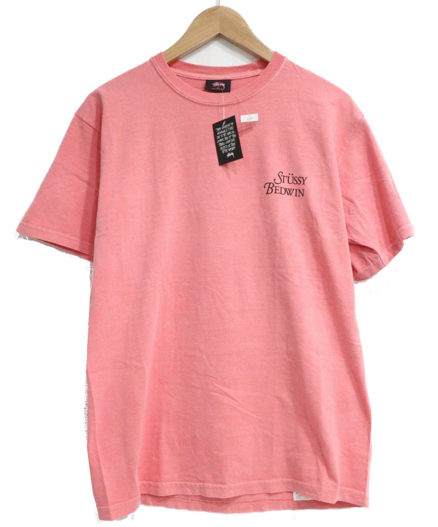 中古 古着通販 Stussy Bedwin ステューシー ベドウィン ロゴtシャツ ピンク サイズ Size M 未使用品 ブランド 古着通販 トレファク公式 Trefac Fashion