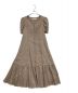 HER LIP TO（ハーリップトゥ）の古着「time after time scalloped dress」｜ベージュ