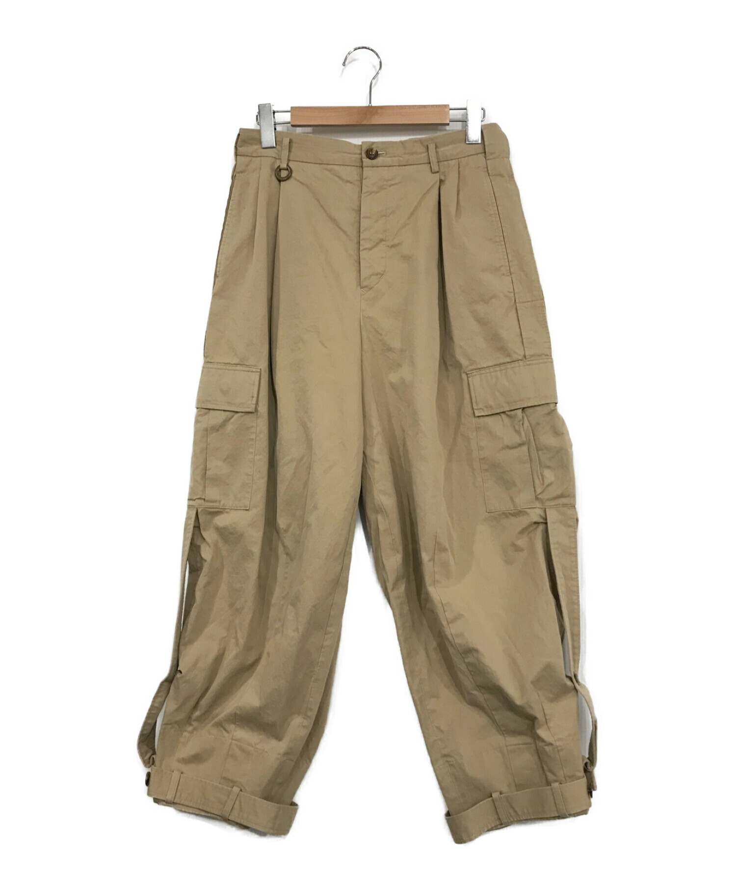 SOSHIOTSUKI (ソウシ オオツキ) NORFOLK CARGO TROUSERS ベージュ サイズ:SIZE　46