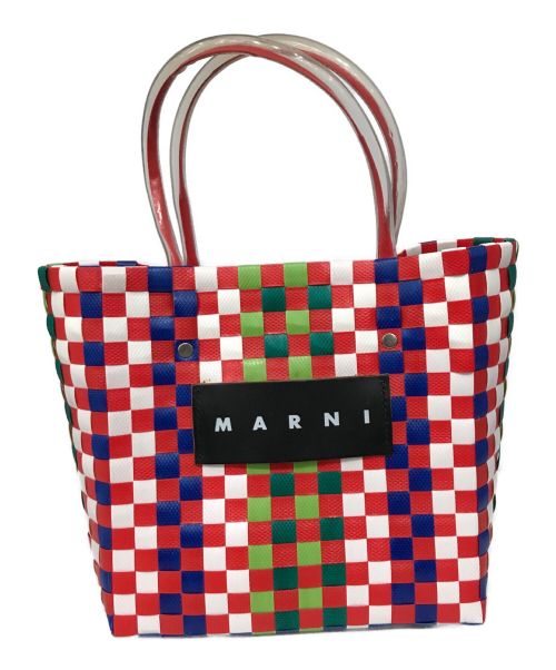 MARNI（マルニ）MARNI (マルニ) ピクニックバッグ レッド×グリーンの古着・服飾アイテム