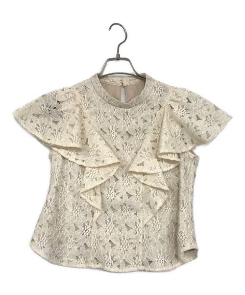 Her lip to Floral Lace Ruffled Top | pastoreassist.com.br