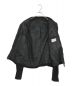 ESTNATION (エストネーション) ラムレザー切替ジャケット ブラック サイズ:SIZE M：6800円