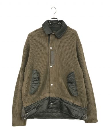 【中古・古着通販】sacai (サカイ) コントラストカラー ニット