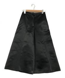 theory（セオリー）の古着「Bonded Satin Wide Leg Culotte Eb」｜ブラック