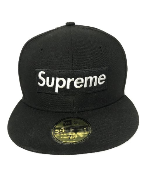 SUPREME（シュプリーム）SUPREME (シュプリーム) New Era (ニューエラ) YANKEES (ヤンキース) キャップ ブラック×ホワイト サイズ:SIZE 7　1/4の古着・服飾アイテム