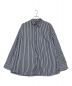 KEBOZ（ケボズ）の古着「STRIPED BIG SHIRTS」｜ネイビー