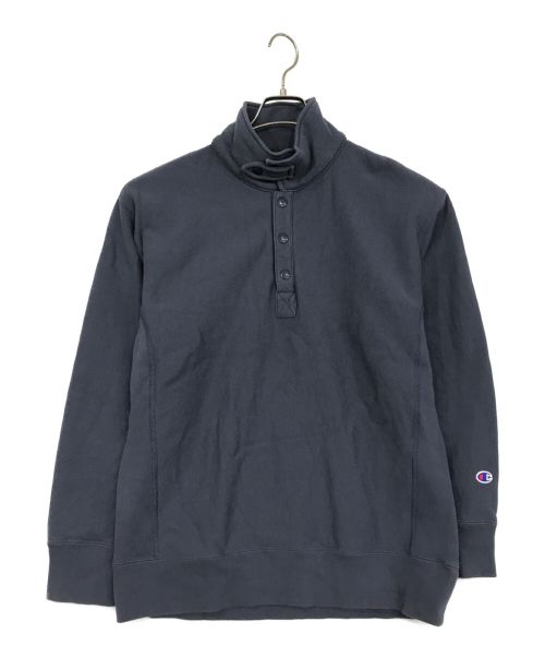 Champion（チャンピオン）Champion (チャンピオン) スナップボタンスウェット ネイビー サイズ:SIZE Mの古着・服飾アイテム